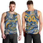 Custom NAIDOC Week 2024 Eagles Men Tank Top Aboriginal Animals Keep The Fire Burning