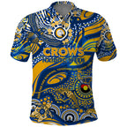 Custom NAIDOC Week 2024 Eagles Polo Shirt Aboriginal Animals Keep The Fire Burning