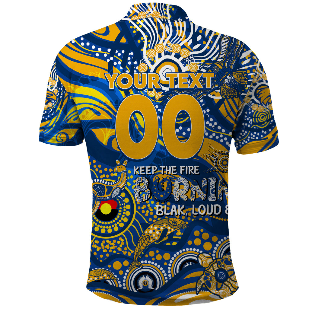 Custom NAIDOC Week 2024 Eagles Polo Shirt Aboriginal Animals Keep The Fire Burning