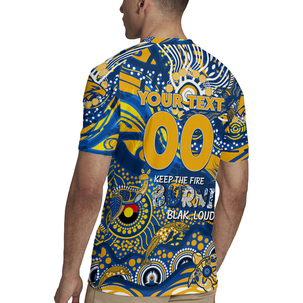 Custom NAIDOC Week 2024 Eagles Rugby Jersey Aboriginal Animals Keep The Fire Burning
