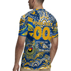 Custom NAIDOC Week 2024 Eagles Rugby Jersey Aboriginal Animals Keep The Fire Burning