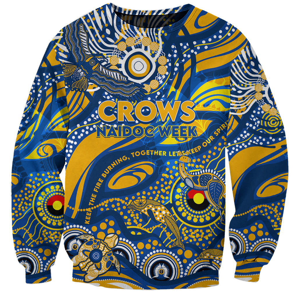 Custom NAIDOC Week 2024 Eagles Sweatshirt Aboriginal Animals Keep The Fire Burning