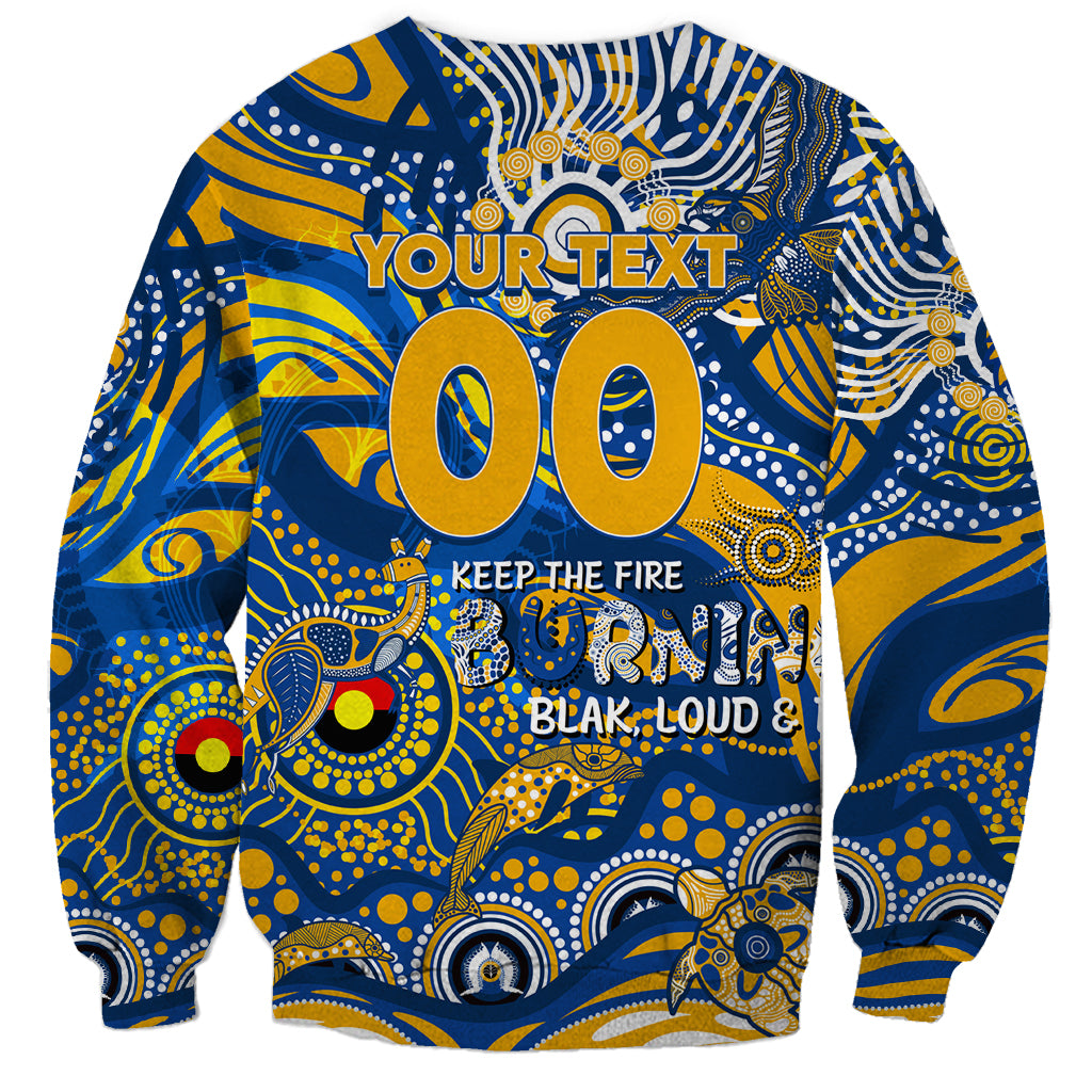 Custom NAIDOC Week 2024 Eagles Sweatshirt Aboriginal Animals Keep The Fire Burning