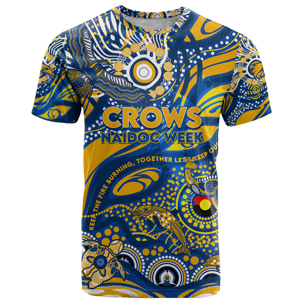 Custom NAIDOC Week 2024 Eagles T Shirt Aboriginal Animals Keep The Fire Burning