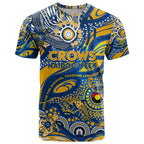 Custom NAIDOC Week 2024 Eagles T Shirt Aboriginal Animals Keep The Fire Burning