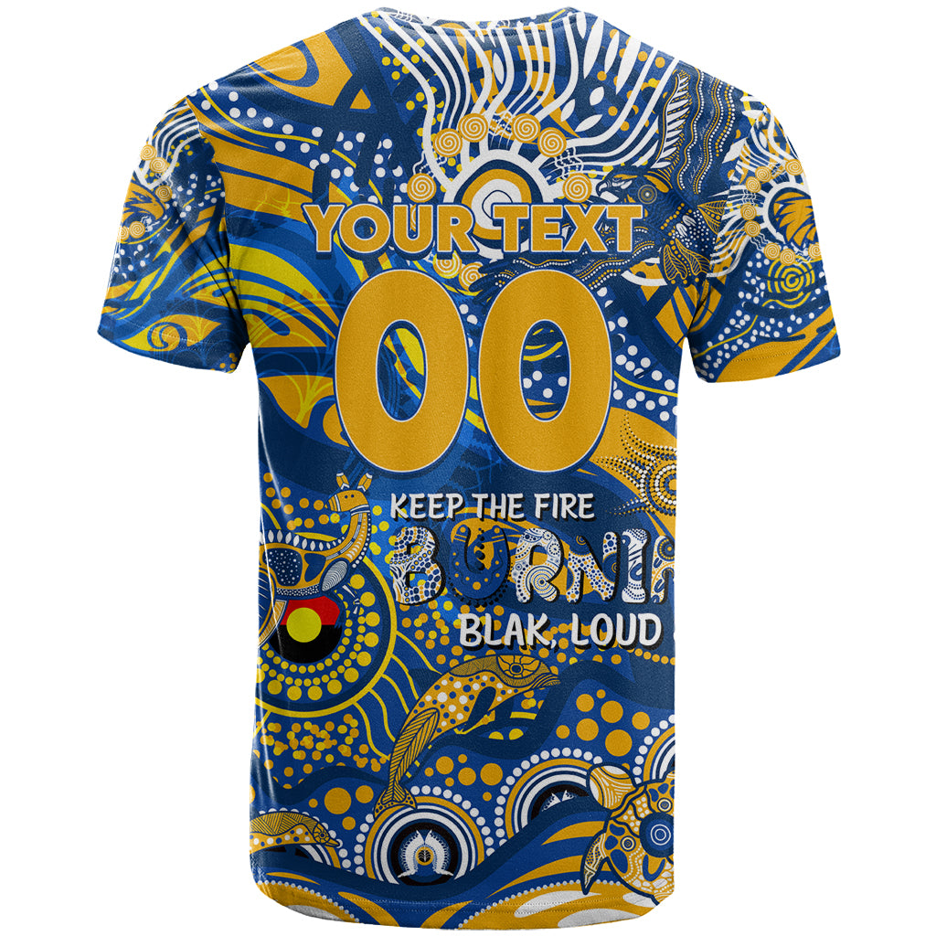 Custom NAIDOC Week 2024 Eagles T Shirt Aboriginal Animals Keep The Fire Burning