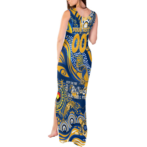 Custom NAIDOC Week 2024 Eagles Tank Maxi Dress Aboriginal Animals Keep The Fire Burning