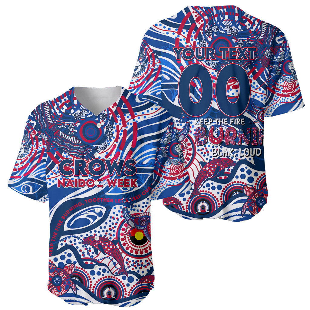 Custom NAIDOC Week 2024 Bulldogs Baseball Jersey Aboriginal Animals Keep The Fire Burning
