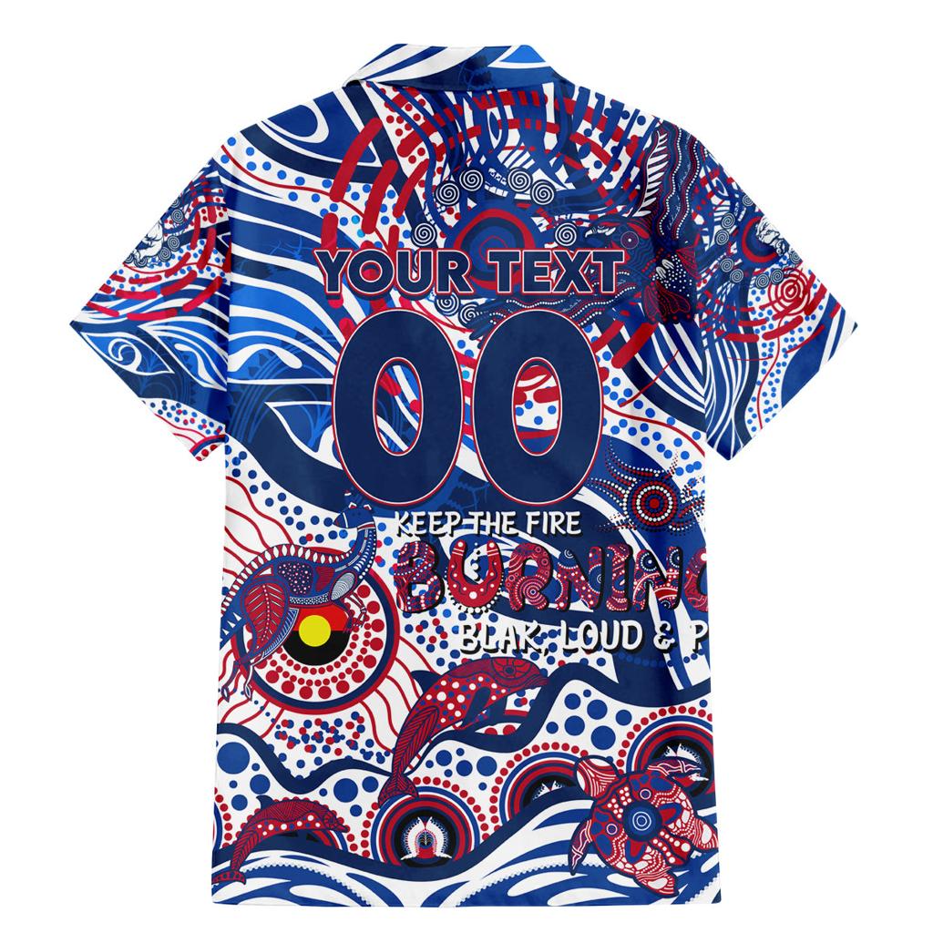 Custom NAIDOC Week 2024 Bulldogs Family Matching Mermaid Dress and Hawaiian Shirt Aboriginal Animals Keep The Fire Burning
