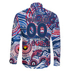 Custom NAIDOC Week 2024 Bulldogs Family Matching Short Sleeve Bodycon Dress and Hawaiian Shirt Aboriginal Animals Keep The Fire Burning