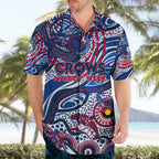 Custom NAIDOC Week 2024 Bulldogs Hawaiian Shirt Aboriginal Animals Keep The Fire Burning