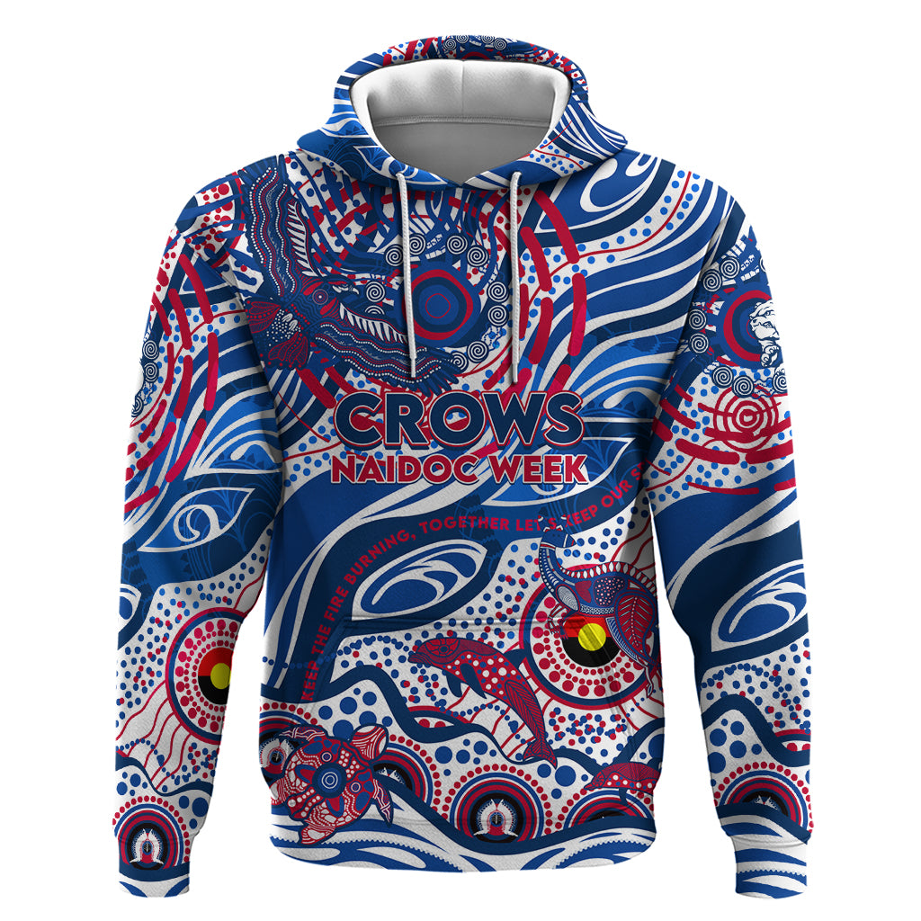 Custom NAIDOC Week 2024 Bulldogs Hoodie Aboriginal Animals Keep The Fire Burning