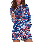 Custom NAIDOC Week 2024 Bulldogs Hoodie Dress Aboriginal Animals Keep The Fire Burning
