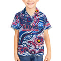 Custom NAIDOC Week 2024 Bulldogs Kid Hawaiian Shirt Aboriginal Animals Keep The Fire Burning