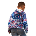Custom NAIDOC Week 2024 Bulldogs Kid Hoodie Aboriginal Animals Keep The Fire Burning
