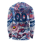 Custom NAIDOC Week 2024 Bulldogs Long Sleeve Shirt Aboriginal Animals Keep The Fire Burning