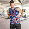 Custom NAIDOC Week 2024 Bulldogs Men Tank Top Aboriginal Animals Keep The Fire Burning