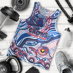 Custom NAIDOC Week 2024 Bulldogs Men Tank Top Aboriginal Animals Keep The Fire Burning