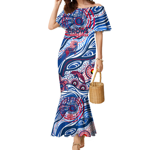 Custom NAIDOC Week 2024 Bulldogs Mermaid Dress Aboriginal Animals Keep The Fire Burning