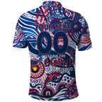 Custom NAIDOC Week 2024 Bulldogs Polo Shirt Aboriginal Animals Keep The Fire Burning