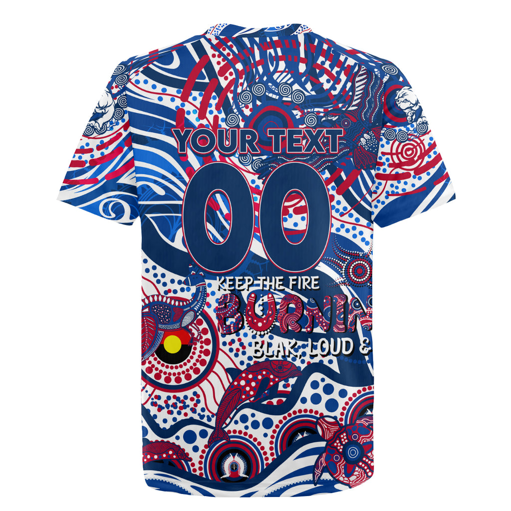Custom NAIDOC Week 2024 Bulldogs Rugby Jersey Aboriginal Animals Keep The Fire Burning