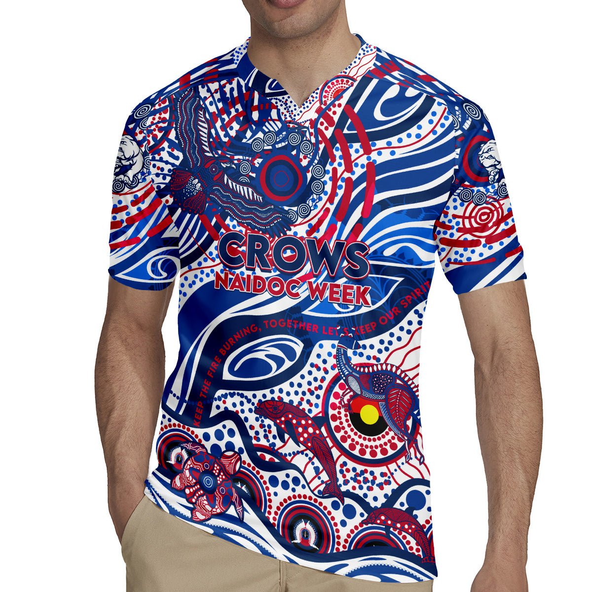 Custom NAIDOC Week 2024 Bulldogs Rugby Jersey Aboriginal Animals Keep The Fire Burning