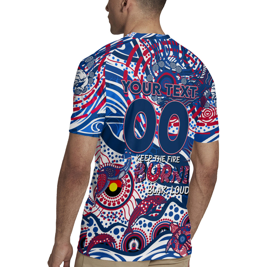 Custom NAIDOC Week 2024 Bulldogs Rugby Jersey Aboriginal Animals Keep The Fire Burning