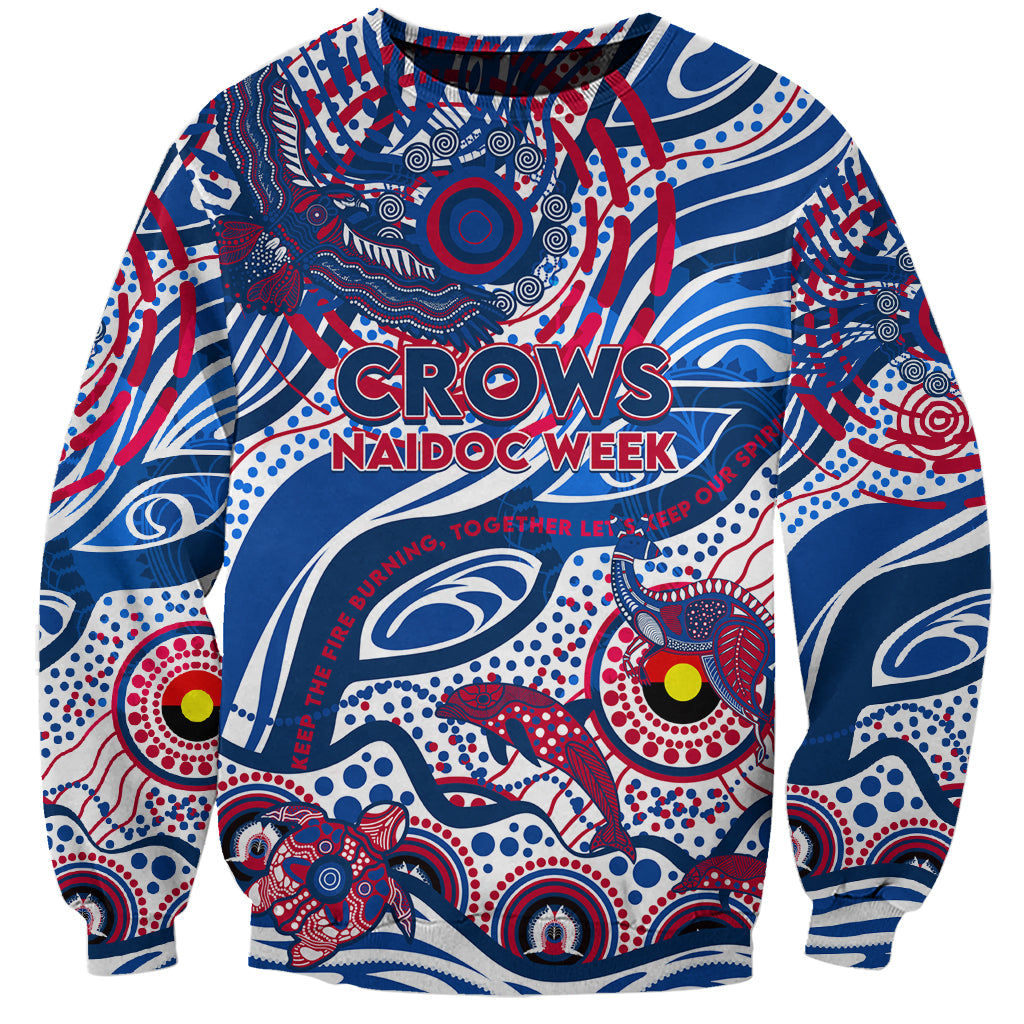 Custom NAIDOC Week 2024 Bulldogs Sweatshirt Aboriginal Animals Keep The Fire Burning