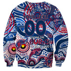 Custom NAIDOC Week 2024 Bulldogs Sweatshirt Aboriginal Animals Keep The Fire Burning