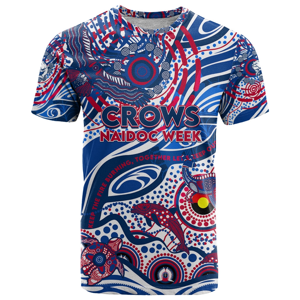 Custom NAIDOC Week 2024 Bulldogs T Shirt Aboriginal Animals Keep The Fire Burning