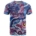 Custom NAIDOC Week 2024 Bulldogs T Shirt Aboriginal Animals Keep The Fire Burning