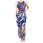 Custom NAIDOC Week 2024 Bulldogs Tank Maxi Dress Aboriginal Animals Keep The Fire Burning
