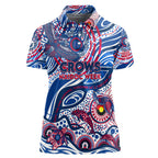 Custom NAIDOC Week 2024 Bulldogs Women Polo Shirt Aboriginal Animals Keep The Fire Burning