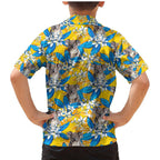 Koala Family Matching Mermaid Dress and Hawaiian Shirt Plumeria Flowers