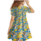 Koala Family Matching Mermaid Dress and Hawaiian Shirt Plumeria Flowers