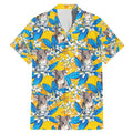 Koala Family Matching Mermaid Dress and Hawaiian Shirt Plumeria Flowers
