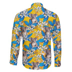 Koala Family Matching Short Sleeve Bodycon Dress and Hawaiian Shirt Plumeria Flowers