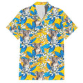 Koala Family Matching Summer Maxi Dress and Hawaiian Shirt Plumeria Flowers