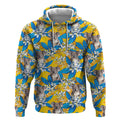 Koala Hoodie Plumeria Flowers