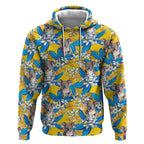 Koala Hoodie Plumeria Flowers