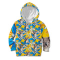 Koala Kid Hoodie Plumeria Flowers