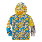 Koala Kid Hoodie Plumeria Flowers