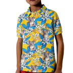 Koala Kid Polo Shirt Plumeria Flowers