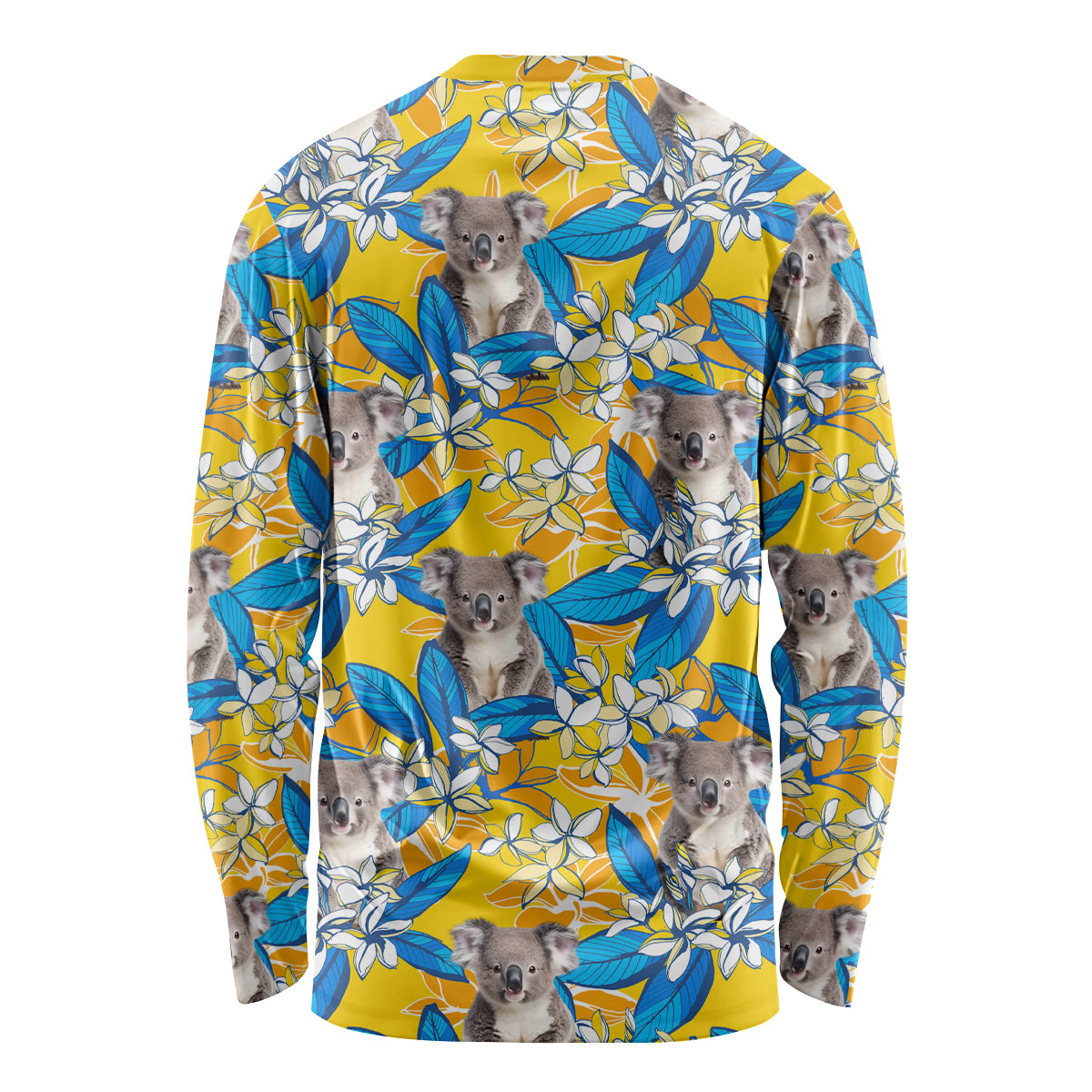 Koala Long Sleeve Shirt Plumeria Flowers