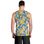 Koala Men Tank Top Plumeria Flowers