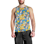 Koala Men Tank Top Plumeria Flowers