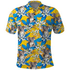 Koala Polo Shirt Plumeria Flowers