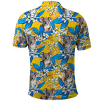Koala Polo Shirt Plumeria Flowers
