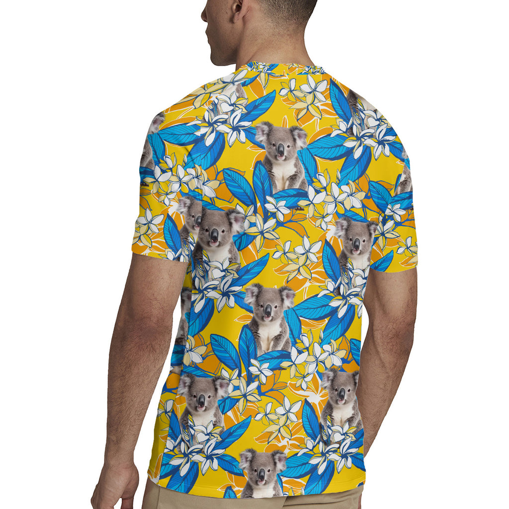 Koala Rugby Jersey Plumeria Flowers