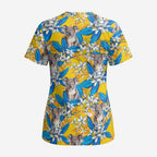 Australia Koala Scrub Top Plumeria Flowers - Aussie Hoodie